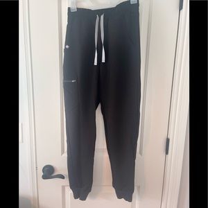 Figs High waisted Zamora Jogger Scrub Pants, Black